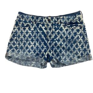 Anthropologie Pilcro & the letterpress tie dye Hyphen denim jean shorts. Size 29